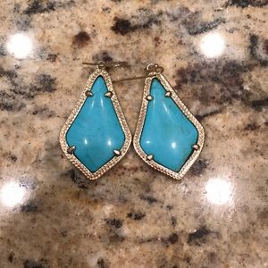 Kendra Scott turquoise wire earrings